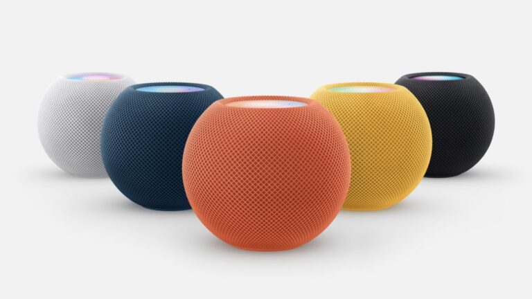 Apple HomePod Mini im Test Im Test bei STEREO GUIDE: Fünf Farbvarianten des Apple Home Pod Mini