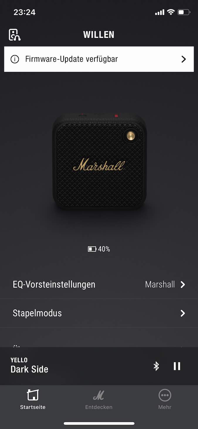 Marshall Bluetooth App mit Willen im Praxis-Test