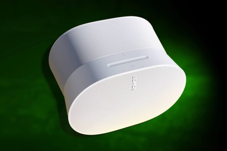 Sonos Era 300 mit Dolby Atmos im Test Sonos Era 300 Test: Dolby Atmos soll in dem neuen Multiroom-Lautsprecher für 3D Sound sorgen. (Foto: Stefan Schickedanz)