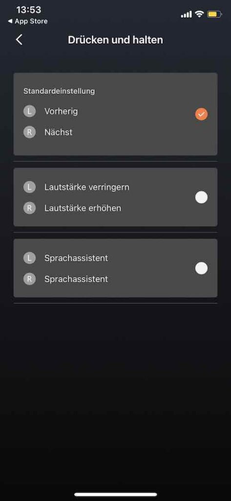 Shokz OpenFit – Bluetooth-App Screenshot 3
(Foto: Stefan Schickedanz)