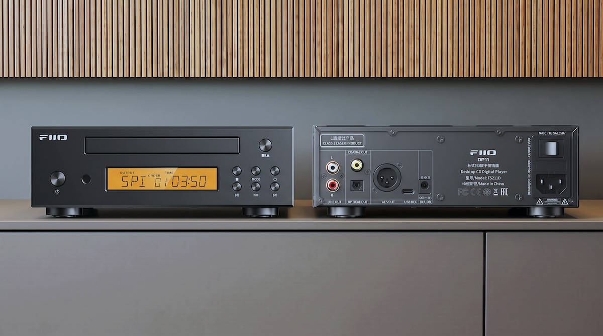 FiiO DP11 CD-Player von vorne und hinten
