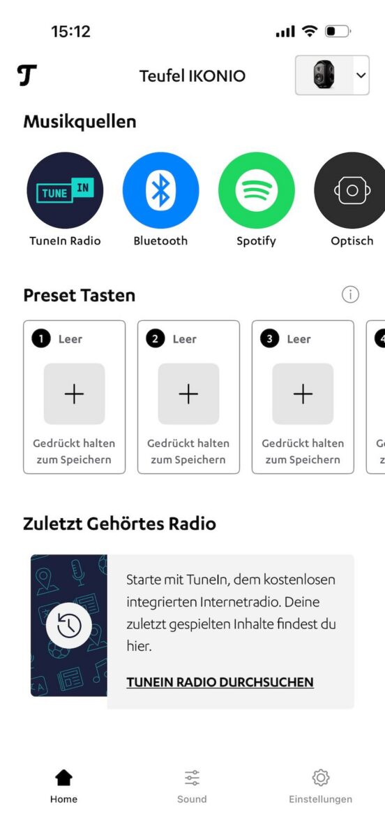 Teufel IKONIO mit Home App