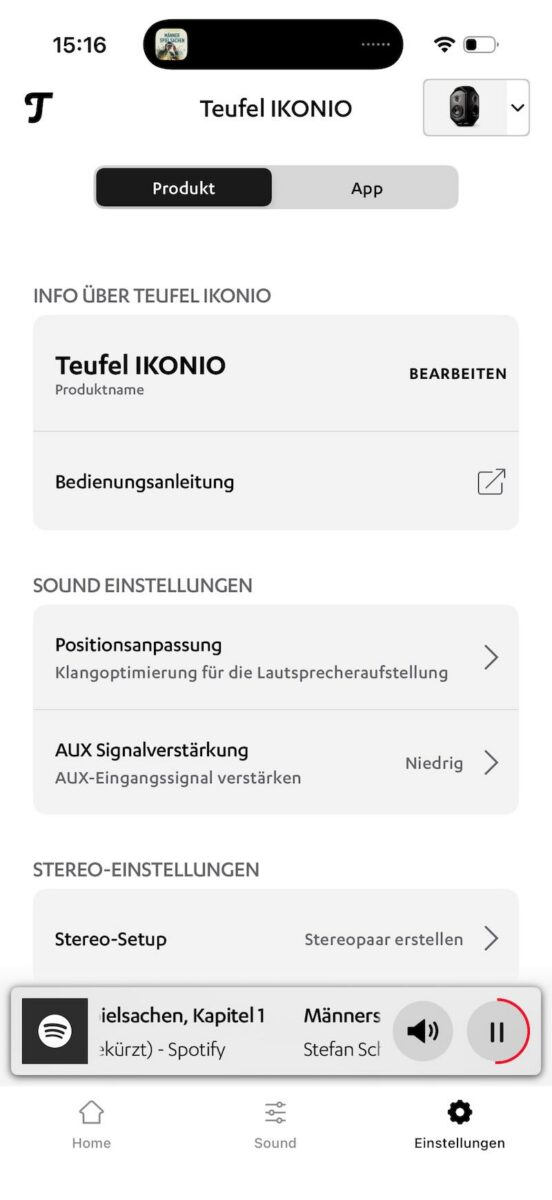 Teufel IKONIO mit Home App