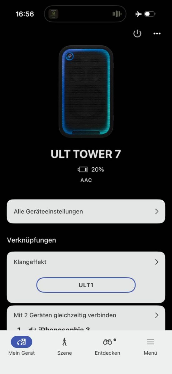 Sony ULT Tower 7 mit Sony Sound Connect App im Praxistest